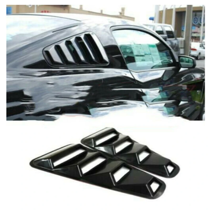 Для Ford Mustang 1/4 четверть карбоновый Стиль боковое окно жалюзи совок крышка