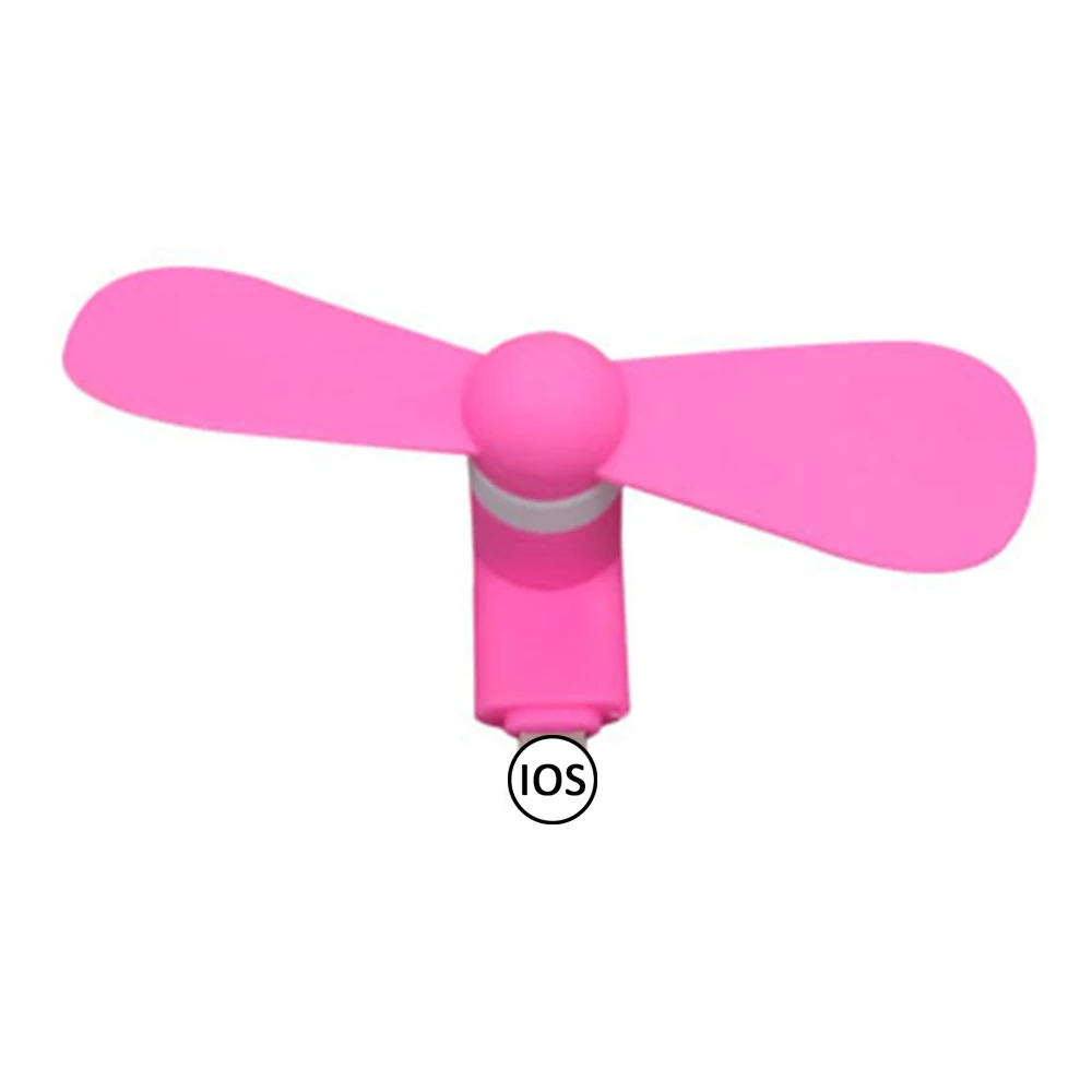 

Fan Light Weight Carrying Portable Mini USB Cooling Fan Low Noise Strong Wind Ventilation Fan for iPhone IOS Interface