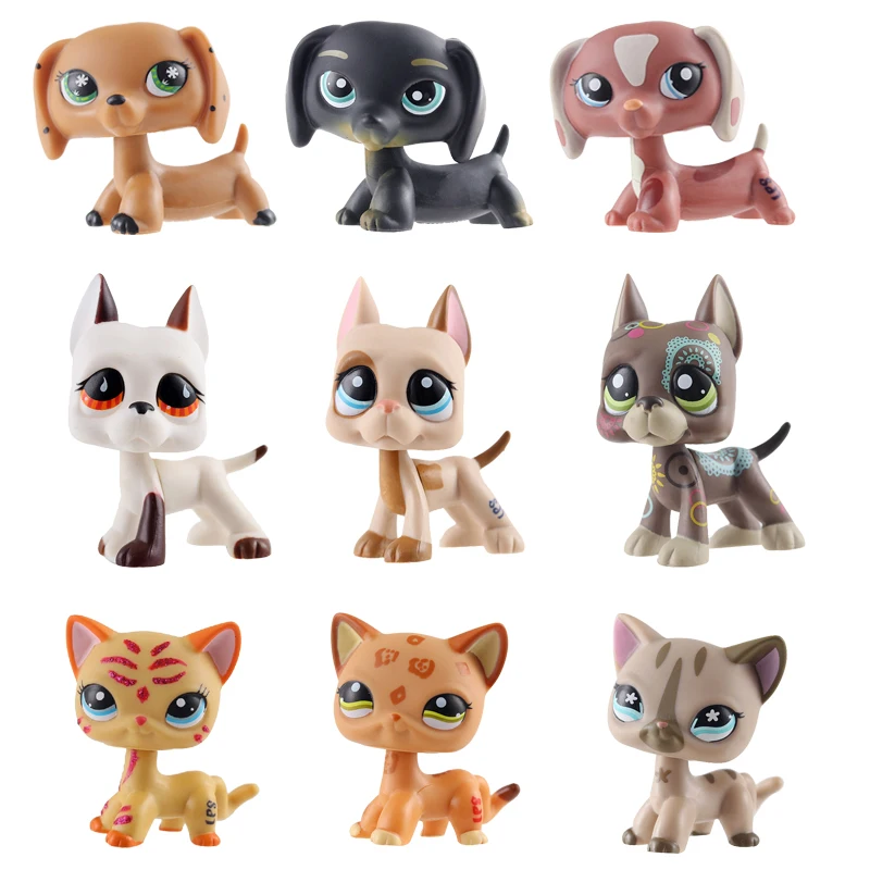 Редкая Новая игрушка для домашних животных lps крутая стоячая короткая кошка