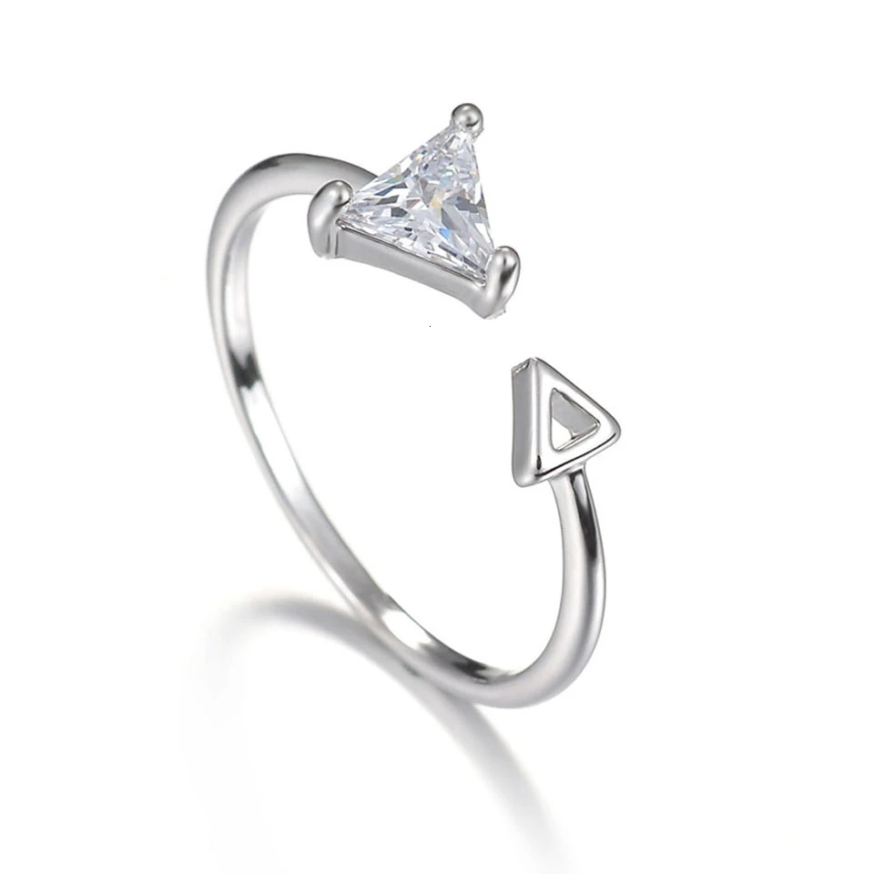 Новые женские кольца в форме сердца регулируемые медные металлические юбилейные