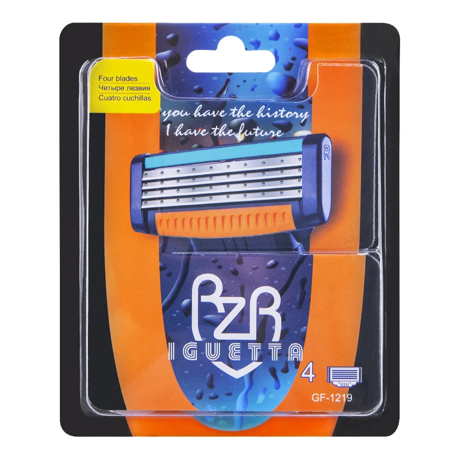 

IGUETTA Four-Heads Ultra-Thin Men's Razor Manual Razor For Men Shaving Armpit Hair And Leg Hair Easy To Carry For Safety Razor