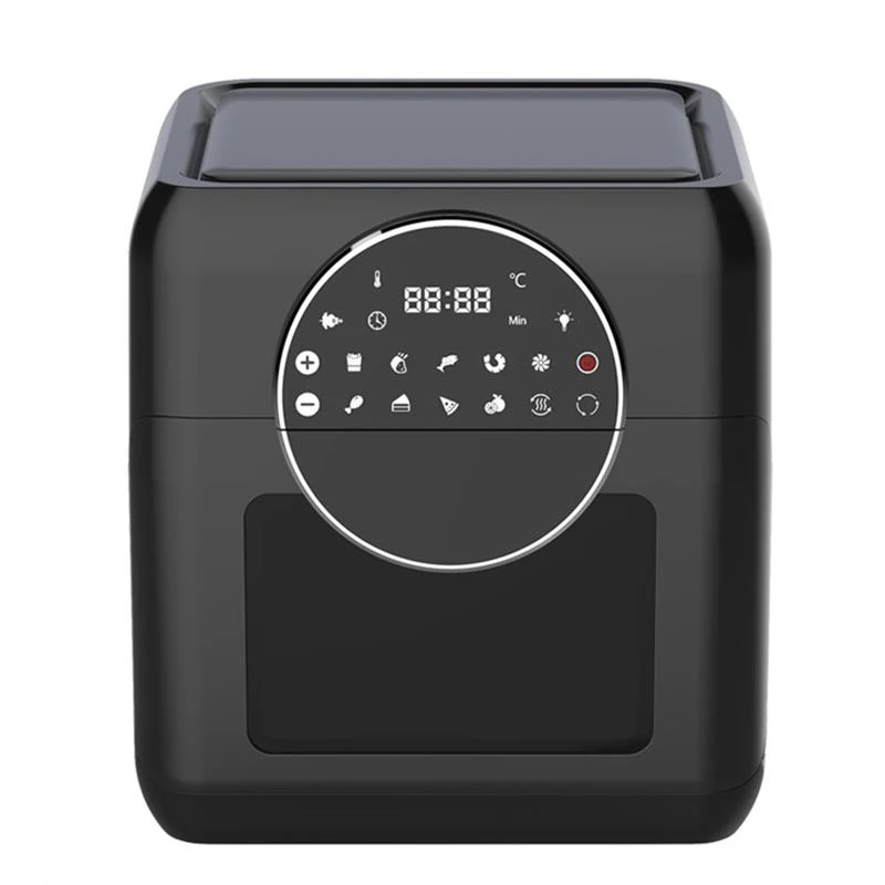 Beste 1500W Air Friteuse 10L Capaciteit Pizza Olie-Gratis Zout-Gratis Kookgerei Touch Screen Elektrische Friteuse Led Touch Screen Panel Lucht Friteuse