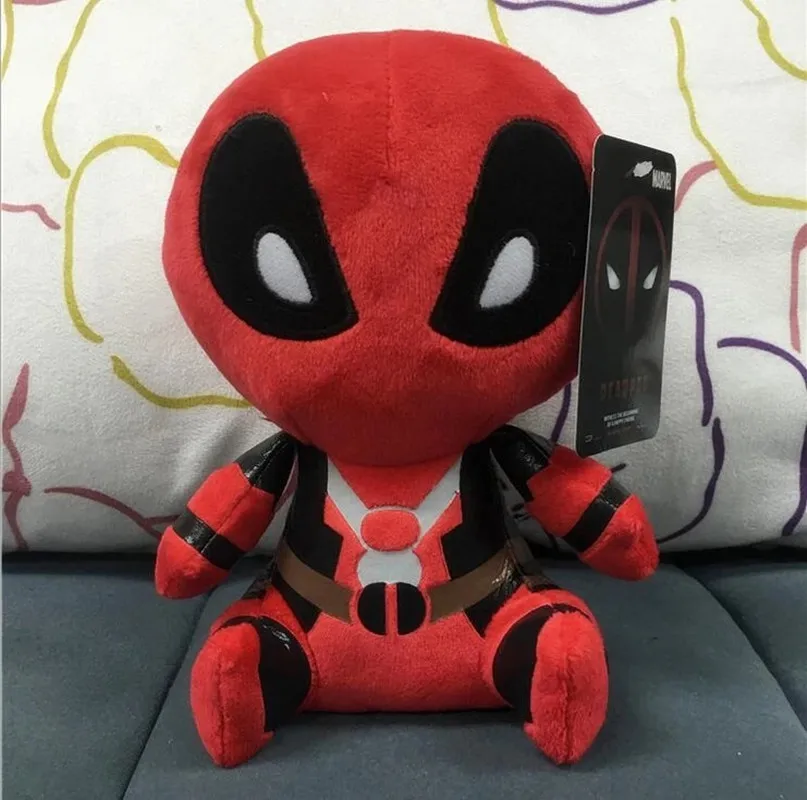 

Kawaii Cute Q 18cm X-men Deadpool Movie Plush Puppet Figure Toys for Children