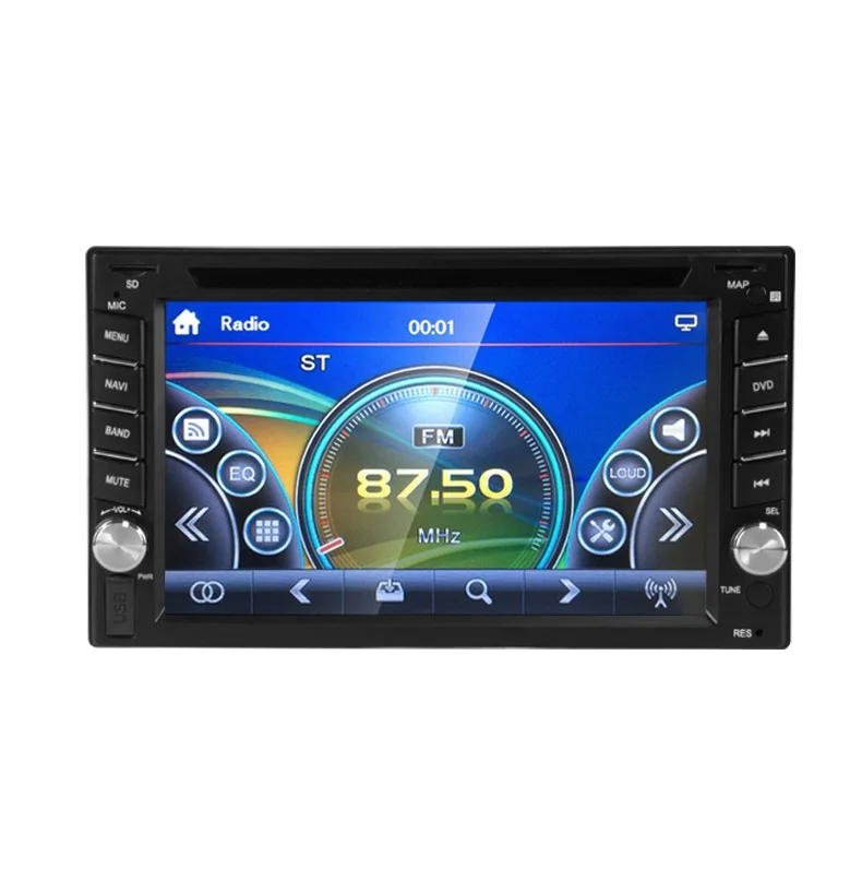Автомобильный DVD плеер с сенсорным экраном 6212 6 2 дюйма HD DIN Bluetooth MP3 рулевое колесо