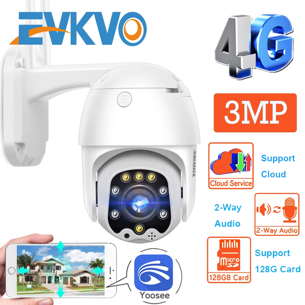 

IP-камера видеонаблюдения 3 Мп 3G/4G, 1080P HD, 4-кратный зум