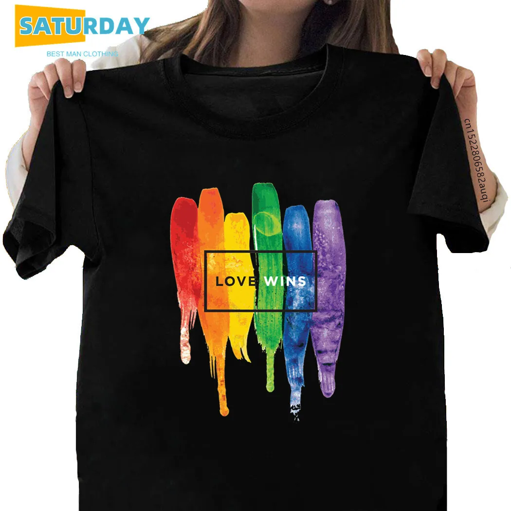 

Women Pride Lgbt Gay Love Lesbian Rainbow Cotton Tshirt Girl Short Sleeve Plus Size T Shirt Female 90S Tshirt,Drop Ship