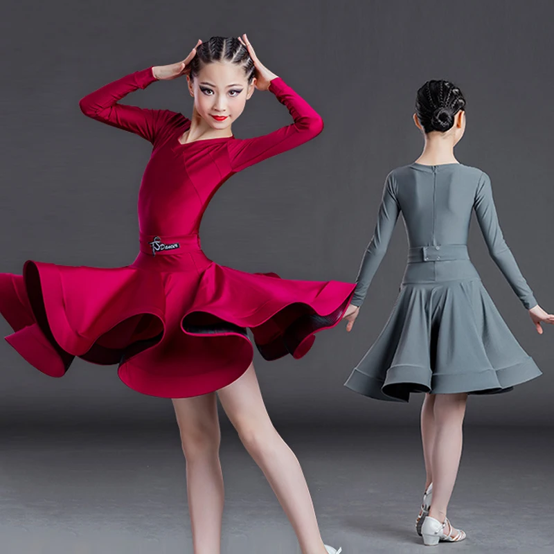 

Женская танцевальная одежда, с длинным рукавом и V-образным вырезом, SL4987