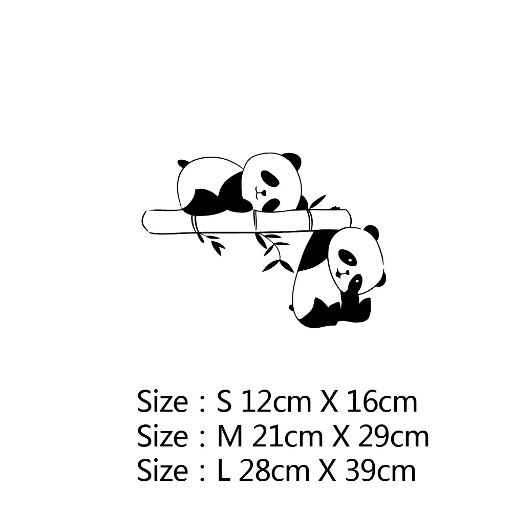 

Car Stickers Decor Motorcycle Decals Cute Panda Decorative Accessories Creative Sunscreen Waterproof PVC,