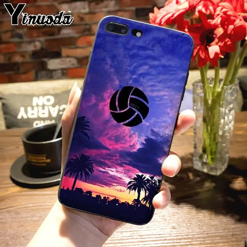 Yinuoda волейбольная Раскрашенная крышка мягкий чехол для телефона для iPhone 7plus X xs max xr 6 6S 7 8 8Plus 5S 11pro чехол - Цвет: 14