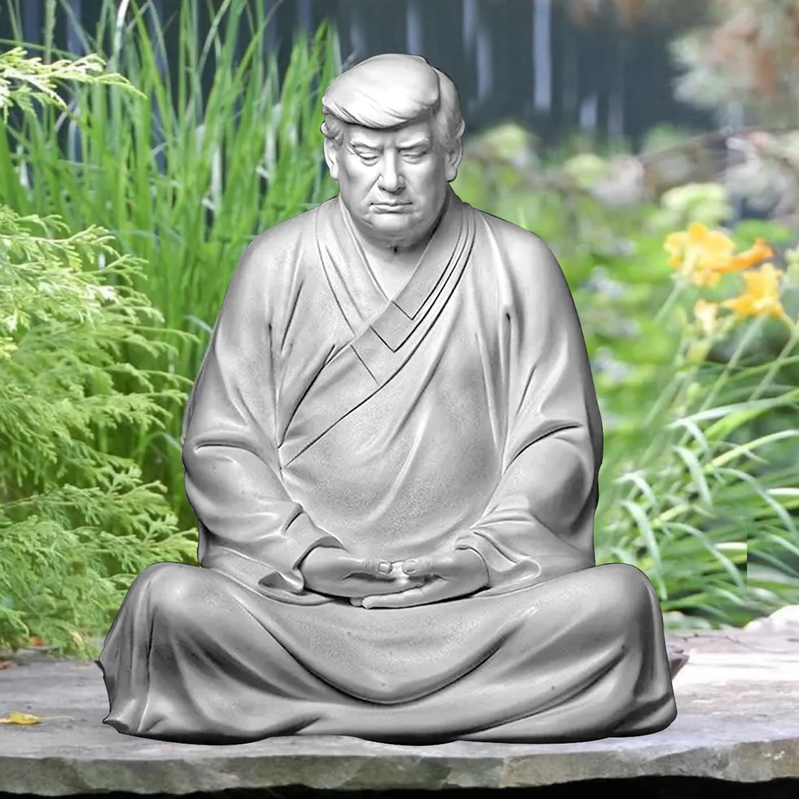 

Buddha statue of Trump Donald Trump Make Your Company Great Again ornaments Dong (know it all) Buddha of the West