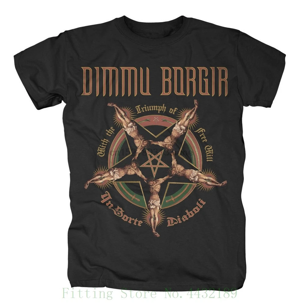 Футболка Dimmu Borgir Free Will хипстерская harajuku брендовая одежда футболка|Мужские