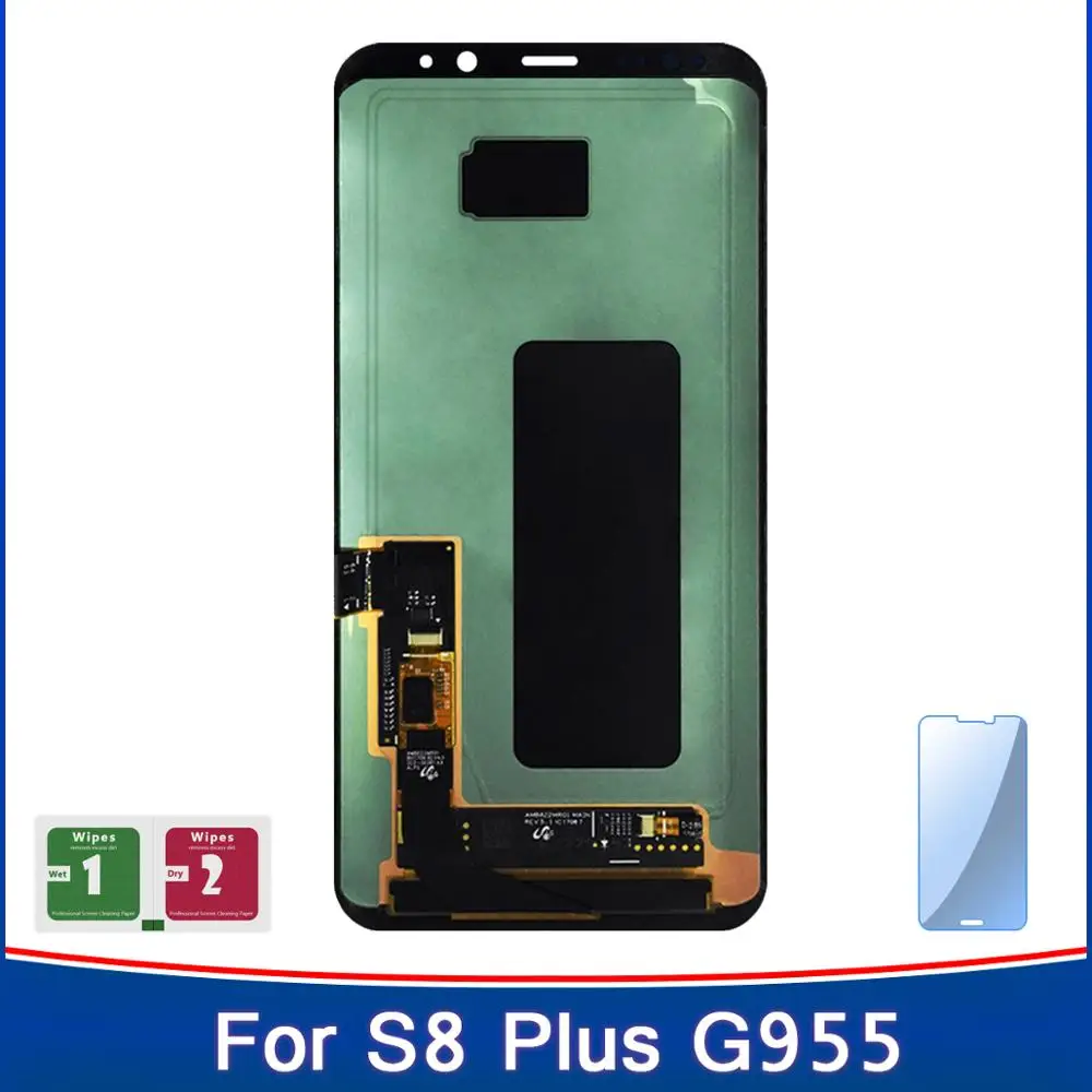 Новый Сменный ЖК экран для Samsung Galaxy S8 Plus G955 G955F G955A G955T G9550 дисплей с сенсорным