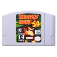 Donke Kong 64 64 бит карточная игра Action-Adventure игры 1 видео игровая консоль карты Английская литература американской версии для nintendo - Цвет: Donke Kong 64
