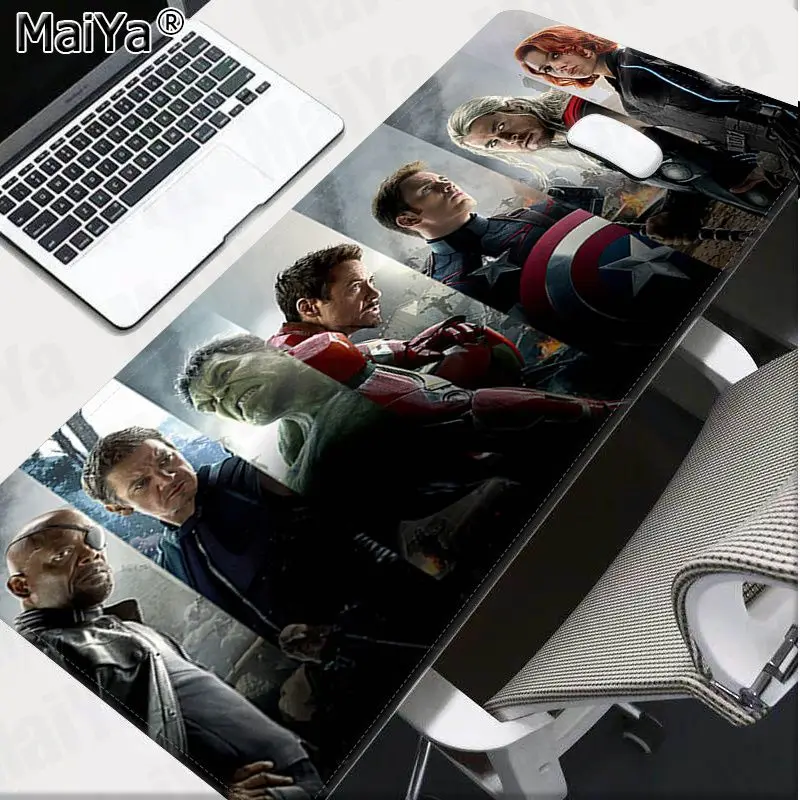 Lock Edge 40X90cm Maiya высокое качество Мстители Endgame Marvel Ноутбук игровой мыши коврик для мыши большой коврик для мыши клавиатуры коврик - Цвет: Lock Edge 40X90cm