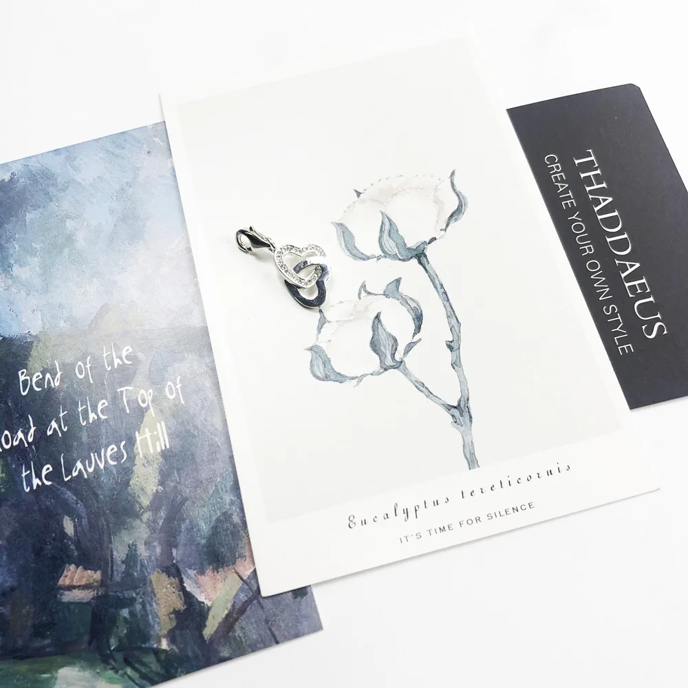 Летний стиль серебро 925 пробы двойное сердце кулон роскошные ювелирные изделия