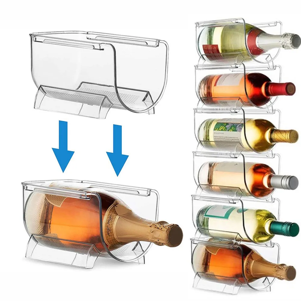1/2/4 шт. стойка для холодильника винных бутылок универсальный держатель