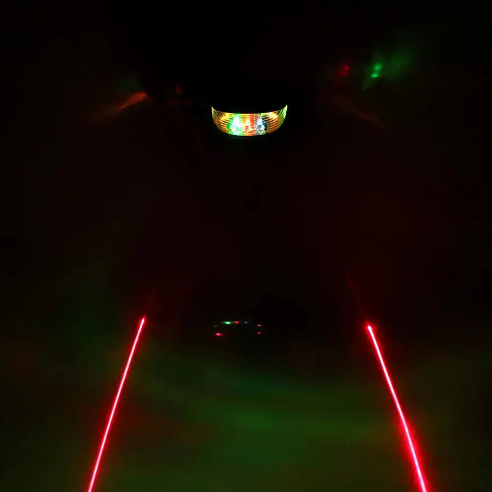 Водонепроницаемый велосипедный лазерный задний фонарь светильник s 3LED Для