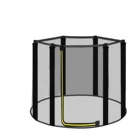 Устойчивы к ультрафиолетовому излучению батут Безопасность чистый садовый трамплин палки батуты Замена москитная сетка для 3.97ft4.59ft4.92ft 6