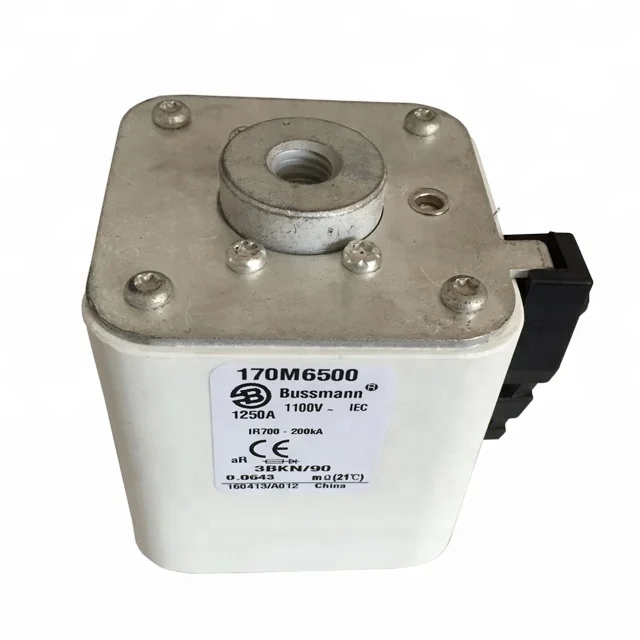 

Electronic parts China IEC standard square body fuse link 1250A 1250V 170M6500 fuse prices