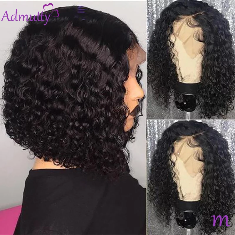 Женские парики с глубокой волной короткие бразильские волосы 13*4 13*6 из