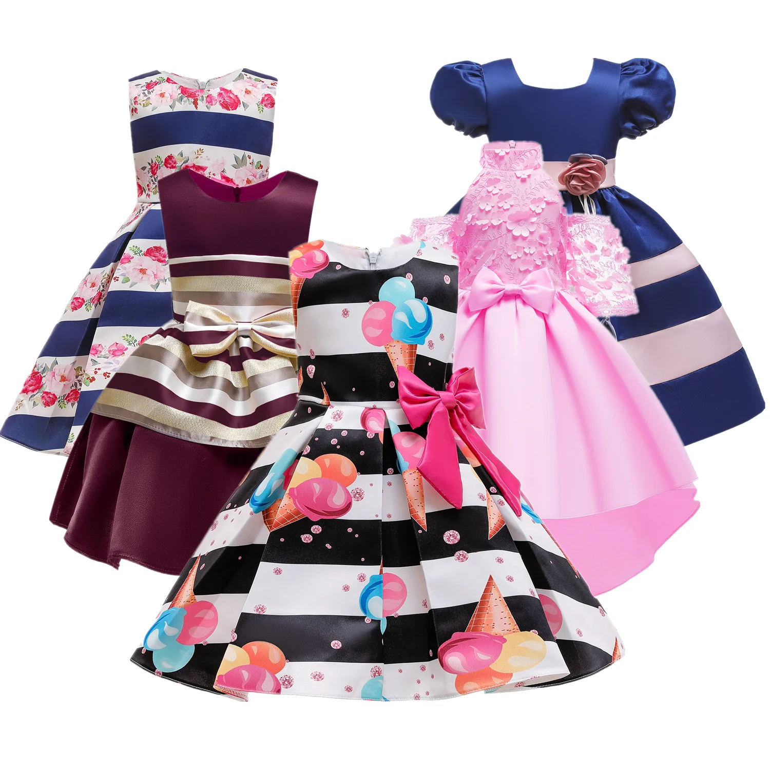 Элегантная обувь на платформе летняя одежда для девочек черного цвета с юбкой