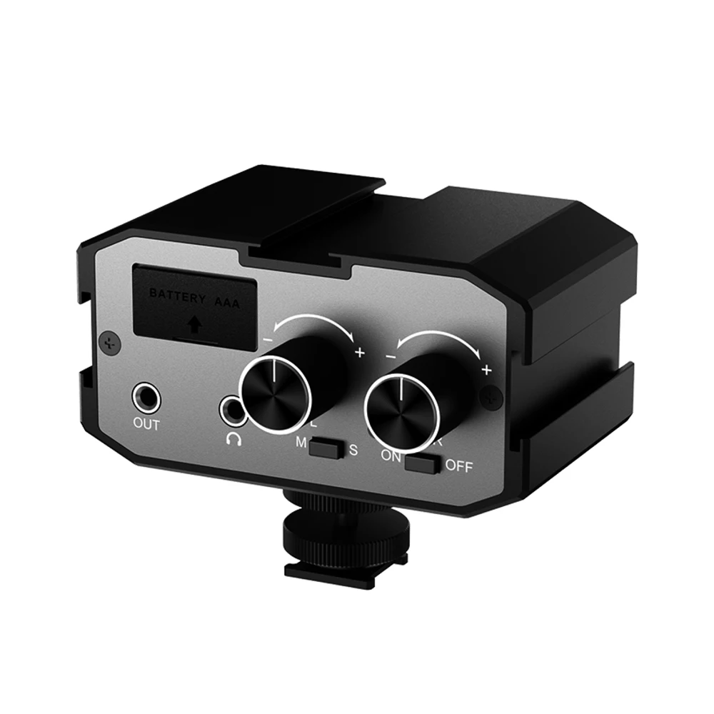 Comica CVM-AX1 моно стерео аудио адаптер смесителя микрофон для DSLR Canon EOS T6 Nikon D3300 ual