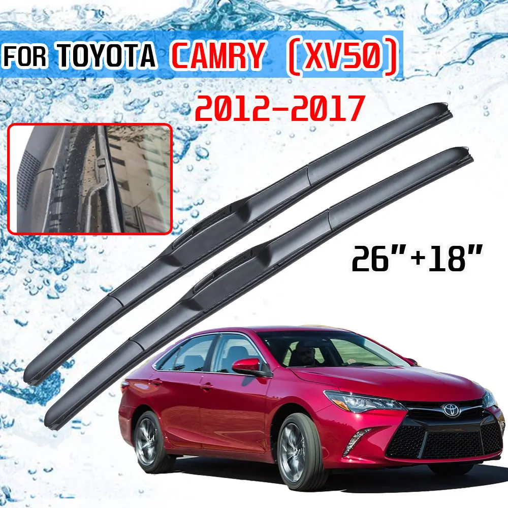 

For Toyota Camry 50 XV50 Accessories 2012~2017 Front Windscreen Wiper Blade Brushes Wipers for Car Wiper Cutter 2013 2014 2015