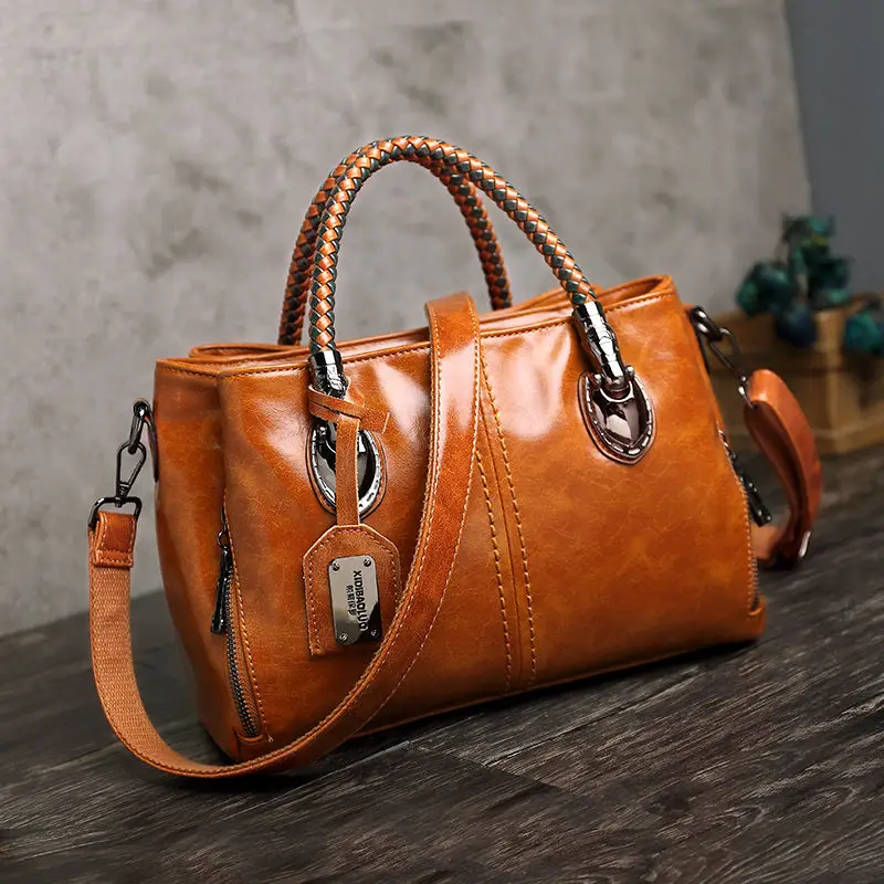 

Women Shoulder Bag Soft Genuine Leather Fashion Crossbody Messanger Solid Color Bag Female Commute Shopping Tote Handbag Hot