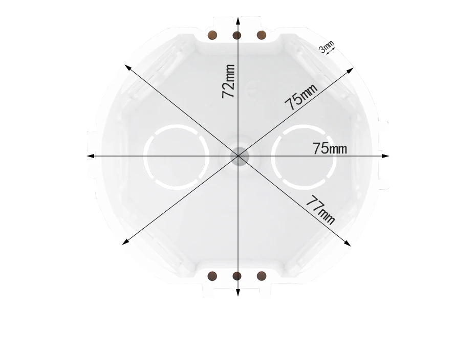 Кассета EsooLi европейского стандарта 73*62 мм универсальная для настенного