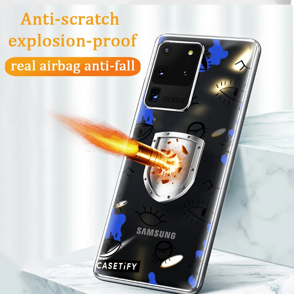 

Lucky Eye Phone Case For Samsung A51 A52 A50 A71 A72 A70 A20 A20E S20 S10 S9 S8 S7 FE Note 10 9 8 Ultra Puls Soft Cover Funda