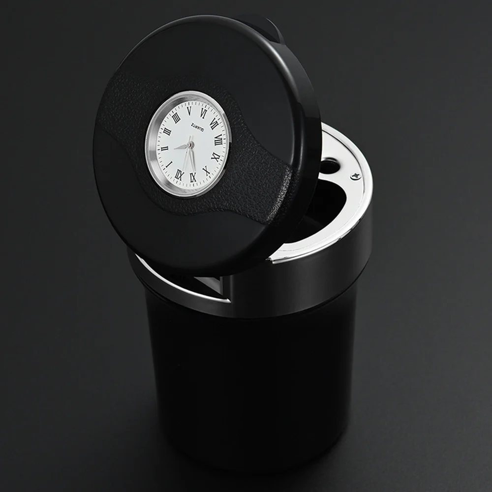 1 шт. автомобильная пепельница Прайм с часами сигарета светодиодный светильник