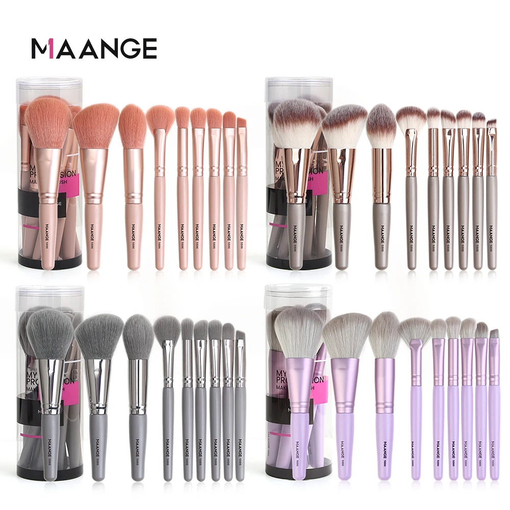 

9pcs makeup brush set with case professional Powder Blush Eyeshadow Concealer Eye Make Up Brush Cosmetics Beauty Tool