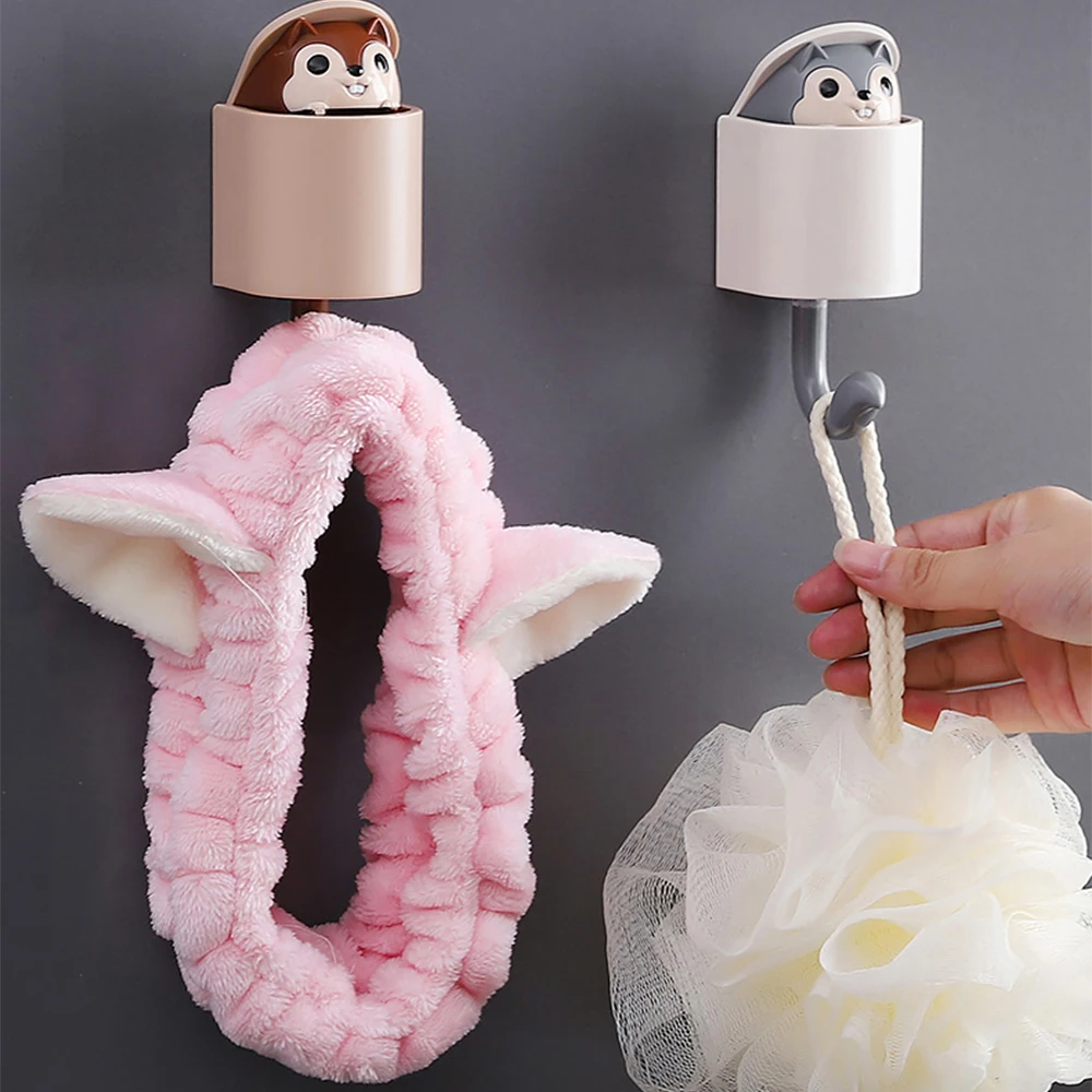 Креативный крючок в виде белки настенный держатель для ключей настенная