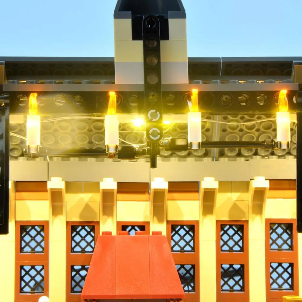 Набор со светодиодсветильник кой для Lego 75954 красивый замок игрушки Гарри кино