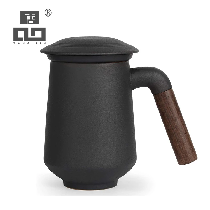 Керамическая кофейная чашка TANGPIN в стиле ретро Офисная для воды фильтр чашки чая