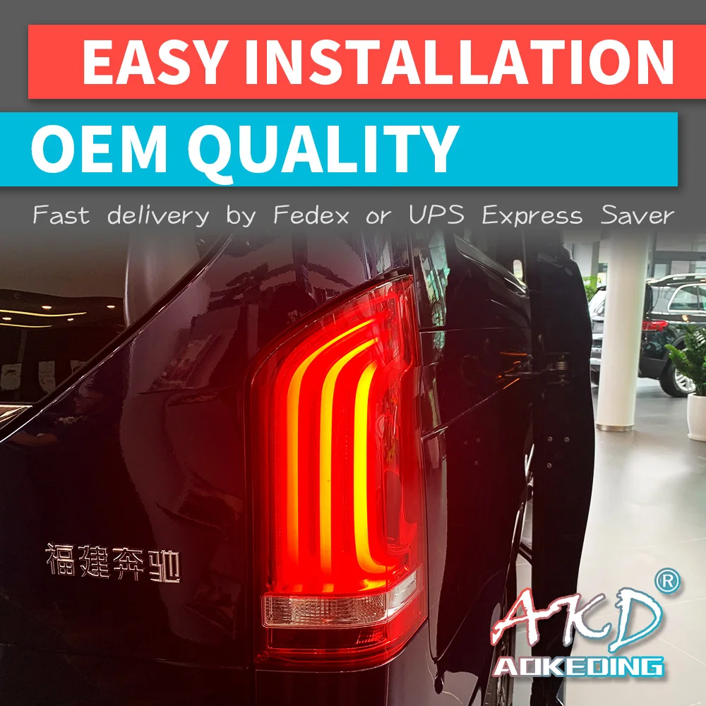 АКД автомобильного тюнинга задних фонарей для Мерседес Бенц Вито V250 V260 V260L