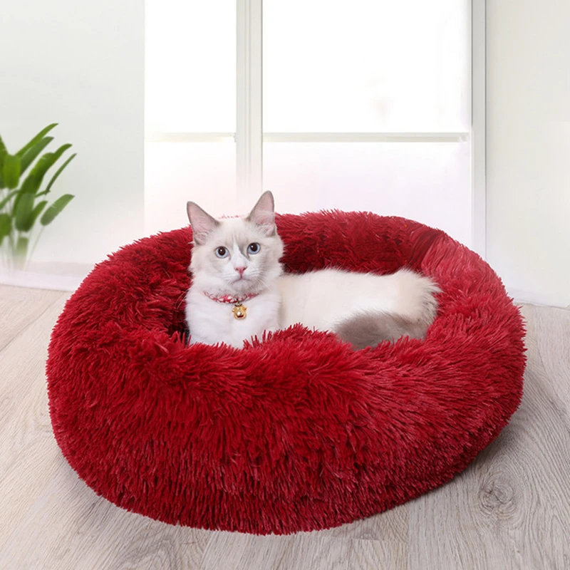 

Winter Warm Flannel Soft Cat House Dog House Cat Bed Cats Supplies For Large Dogs Cushion Pets Mat Pet Products Cats Basket