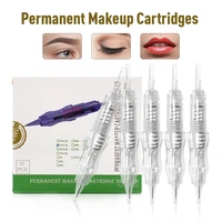 103060120pcs permanent makeup cartridges needles tattoo needles for eyebrow machine for permanet makeup machine pmu needle