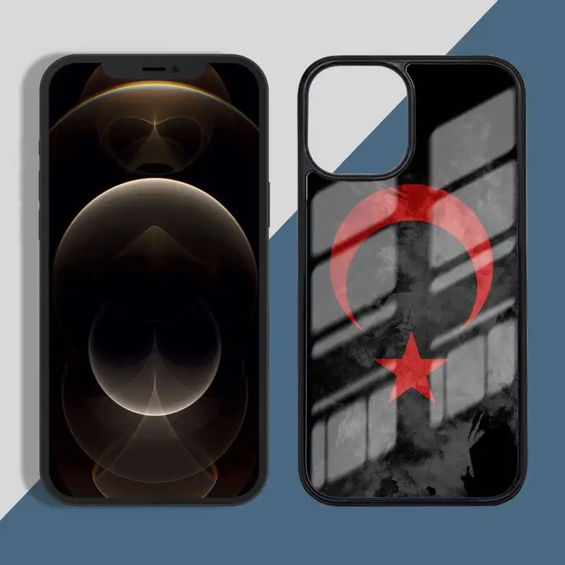 

turkey turkish flag wolf Accessories Phone Case for iPhone 11 12 pro XS MAX 8 7 6 6S Plus X 5S SE 2020 XR Hard PC