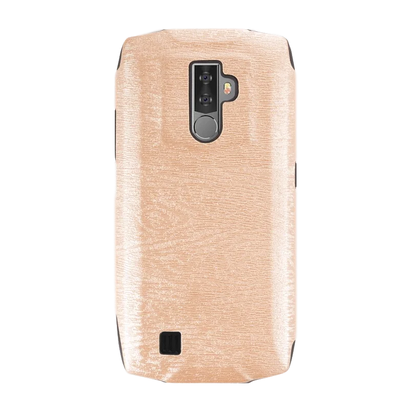 Gold Чехол для телефона из искусственной кожи с текстурой под дерево для Blackview BV6800 Pro, мягкий силиконовый чехол для Blackview BV6800 Pro, защитный чехол на заднюю панель - Цвет: Gold