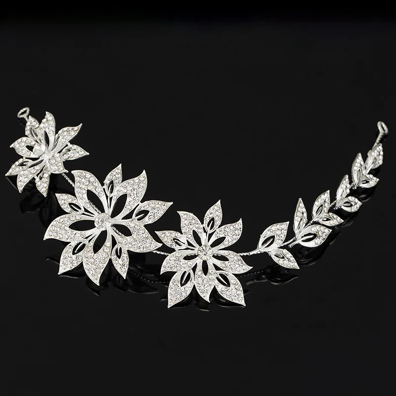 2017 Топ Мода ограниченная повязка на голову трендовый Кристалл цинковый сплав