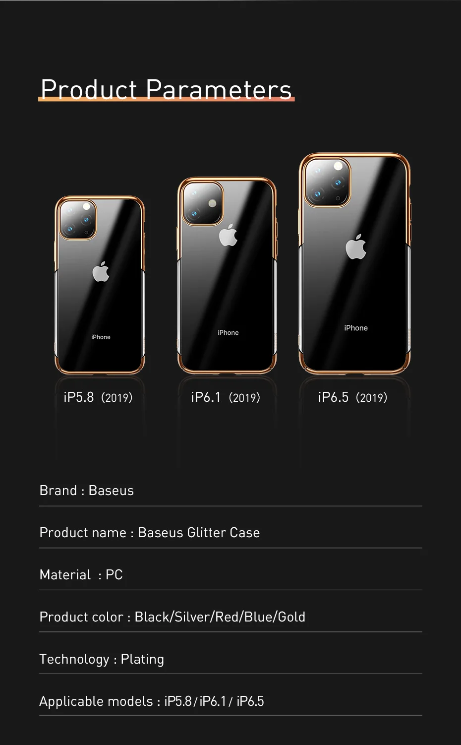 Baseus Роскошный чехол для телефона с покрытием для iPhone 11 Pro Max 11Pro Чехол Жесткий PC задняя крышка для iPhone11 защитный чехол Coque Fundas