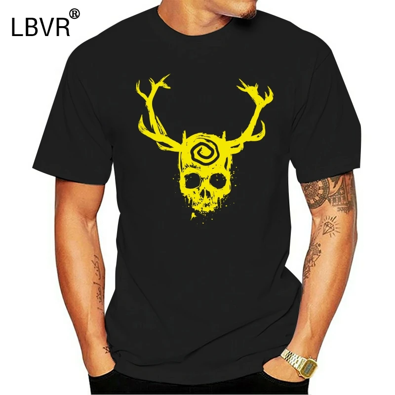 Дизайнерская футболка 2019 желтая Мужская с изображением истинных детективов