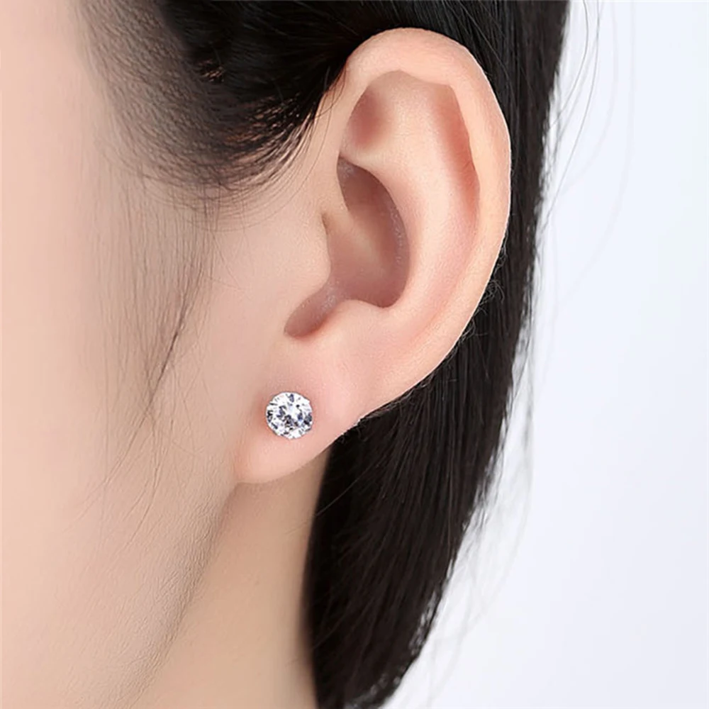 Серьги-гвозди Козелок из хирургической стали в Корейском стиле штанги для хряща