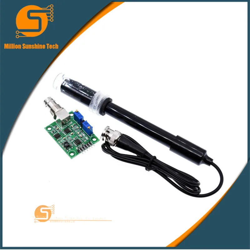 Датчик обнаружения жидкого PH значение датчик модуль контрольная плата для Arduino BNC