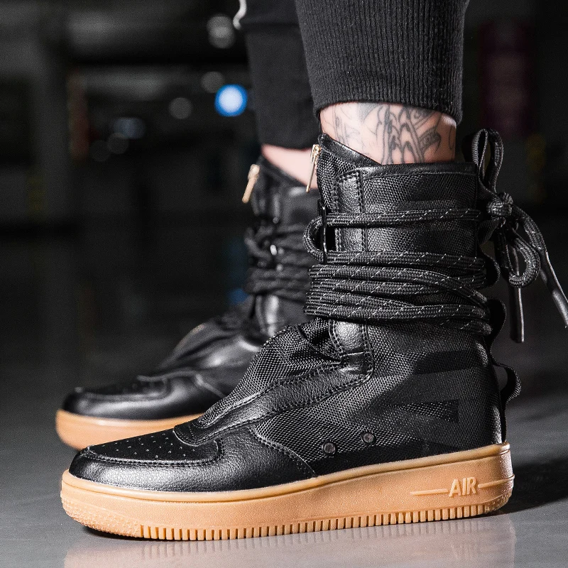 Mring/Мужская обувь Сезон Зима спортивная ВВС № 1 Новинка 2020 года с высоким берцем