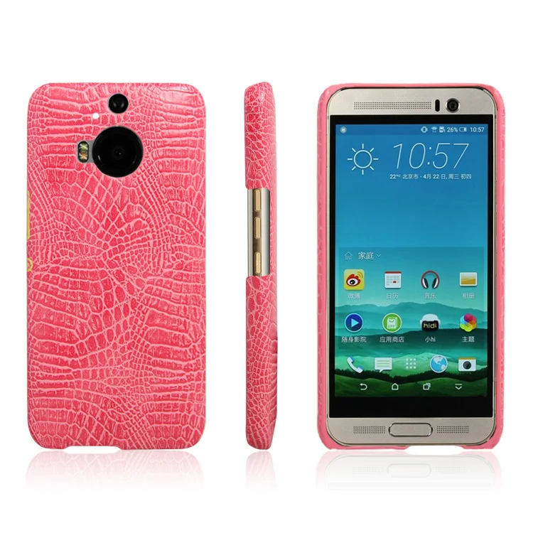 Для HTC One M9 Plus чехол Жесткий Чехол под кожу крокодила для телефона M 9 + M9Plus
