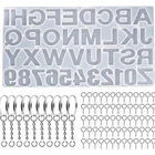 1 Набор из хрустальной эпоксидной Hars Schimmel Alfabet письмо Aantal Вешалки Литья Силиконовые Mal Diy Ambachten Sleutelhanger Макен инструмент