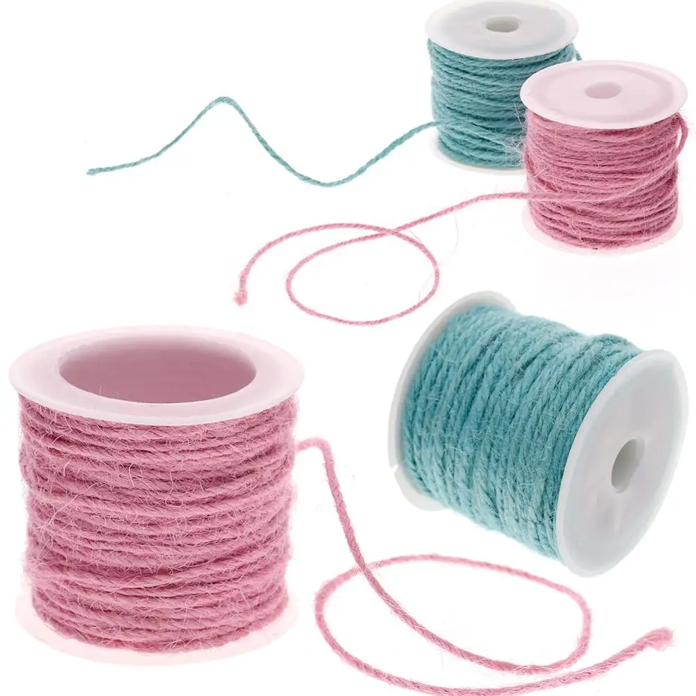1 рулон 10 м цветной DIY ручной новый пеньковый шпагат веревка Подарочная коробка