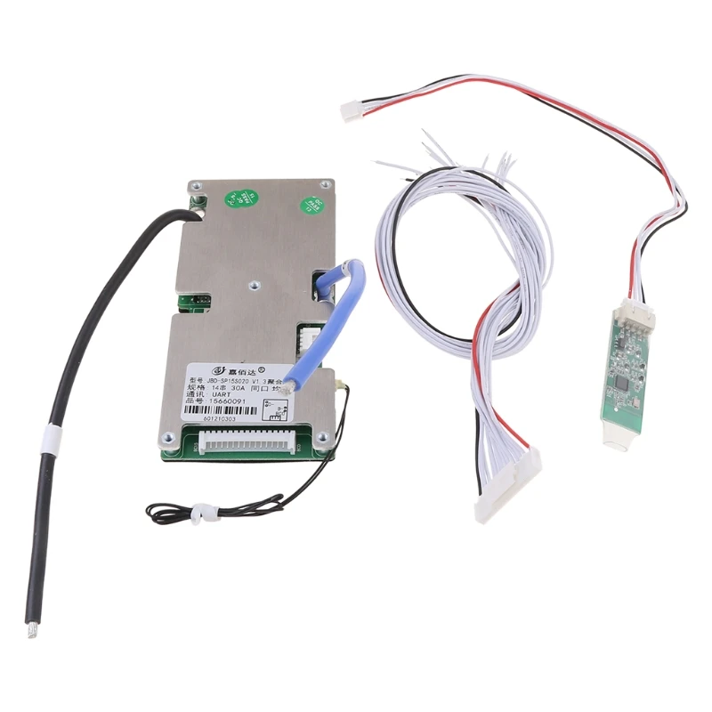 

Lithium Battery Protective Board With Bluetooth 14S BMS PCB Mobile Static Current Intelligent 48V Components Smart Protection